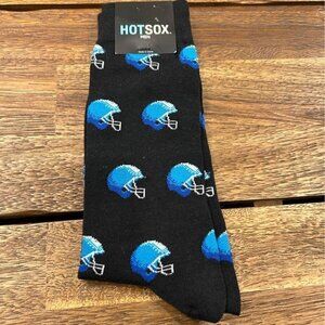 The HOT SOX co. Men’s black football socks. Great for the office or casual wear.